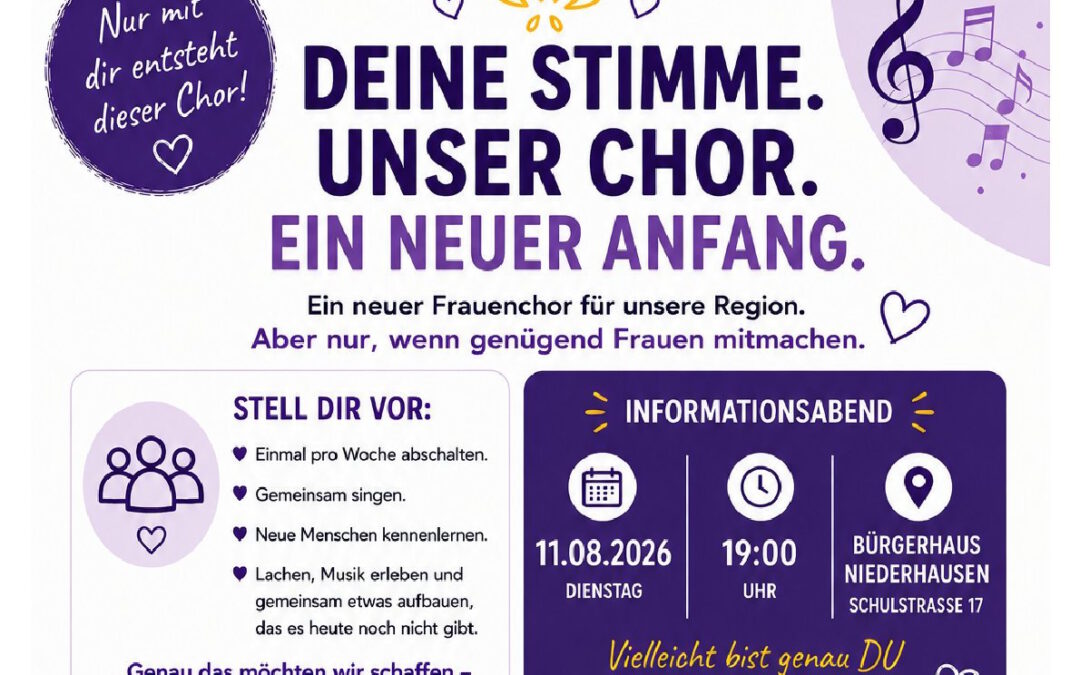 Neuer Frauenchor in Niederhausen soll gegründet werden